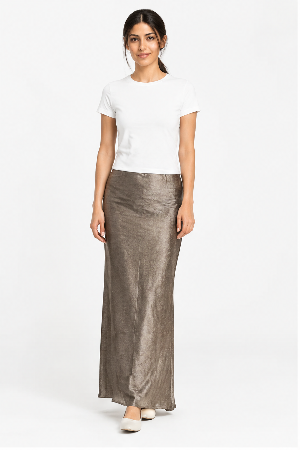Plain Soft-Texture Skirt